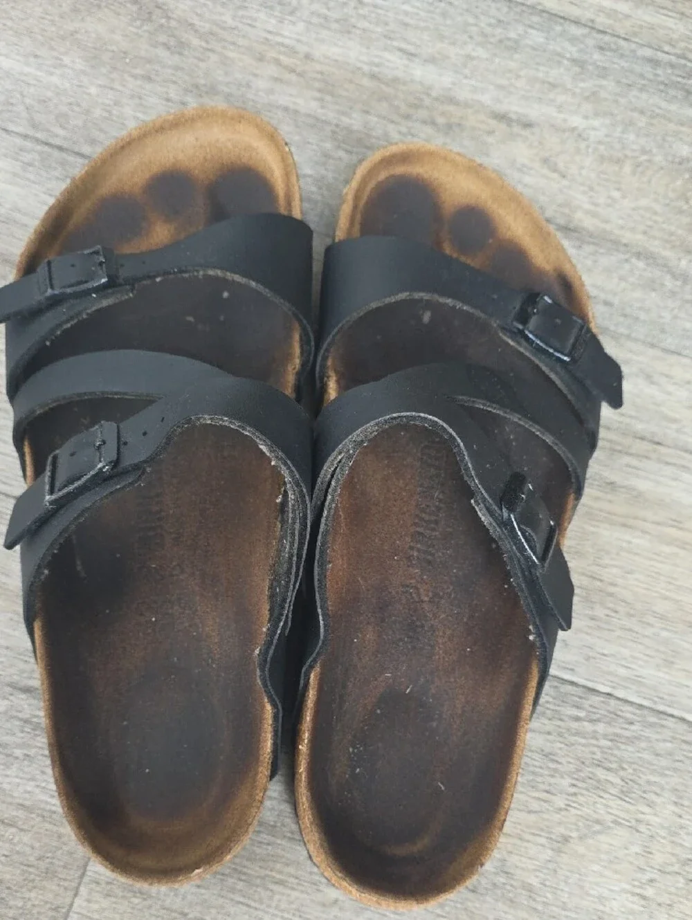 BIRKENSTOCK Men's Black Triple-Strap Comfort Sandals